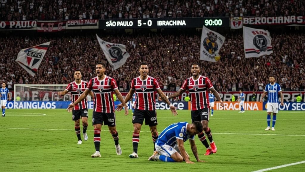 São Paulo goleia o Ibrachina no MorumBis